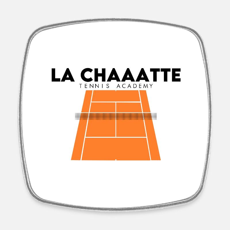 LA CHATTE - Magnet carré - blanc