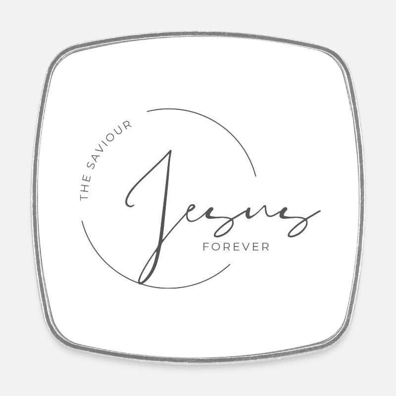 SLOGAN DE JÉSUS-CHRISTAN - Magnet carré - blanc