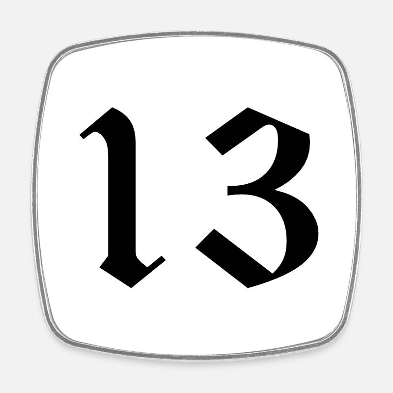 13 - Magnet carré - blanc