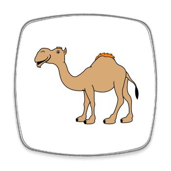 Camel - Square fridge magnet - white - Front