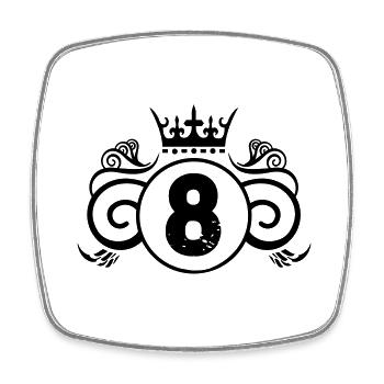 Coat of arms 8 - Square fridge magnet - white - Front