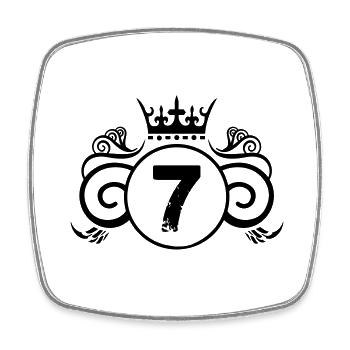 Coat of arms 7 - Square fridge magnet - white - Front
