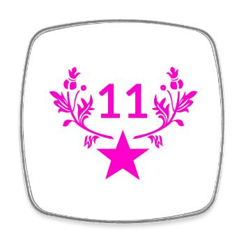 Birthday - Square fridge magnet - white - Front