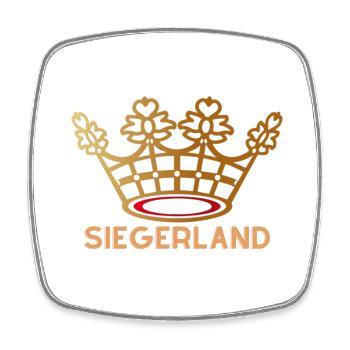 SIEGERLAND - Das Siegen-Design - Viereckiger Kühlschrankmagnet - Weiß - Vorne