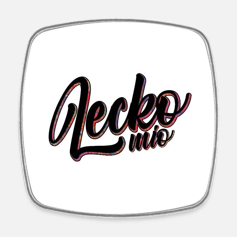 Lecko mio - Magnet carré - blanc