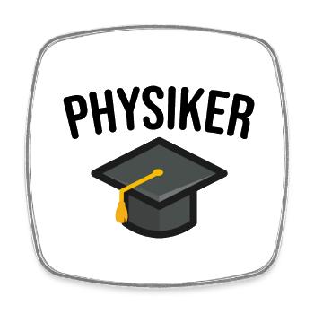 Physiker - Viereckiger Kühlschrankmagnet - Weiß - Vorne