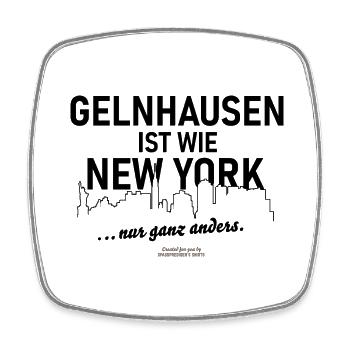 Gelnhausen - Viereckiger Kühlschrankmagnet - Weiß - Vorne
