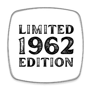1962 LIMITED EDITION ANNIVERSAIRE 50 ANS METAL - Magnet carré - blanc - Devant
