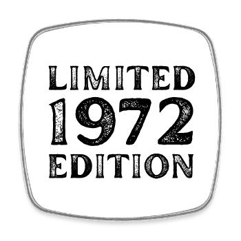 1972 LIMITED EDITION ANNIVERSAIRE 50 ANS METAL - Magnet carré - blanc - Devant