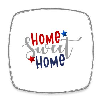 home sweet home 4th Of July America - Square fridge magnet - white - Front