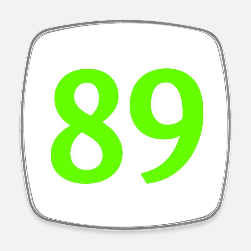 issue 89 - Square fridge magnet - white