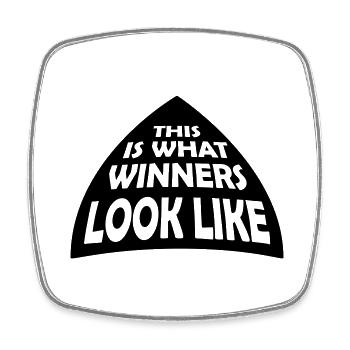 What Winners Look Like - Viereckiger Kühlschrankmagnet - Weiß - Vorne