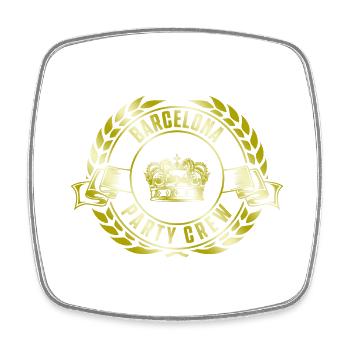 Barcelona Party Crew - Magnet carré - blanc - Devant