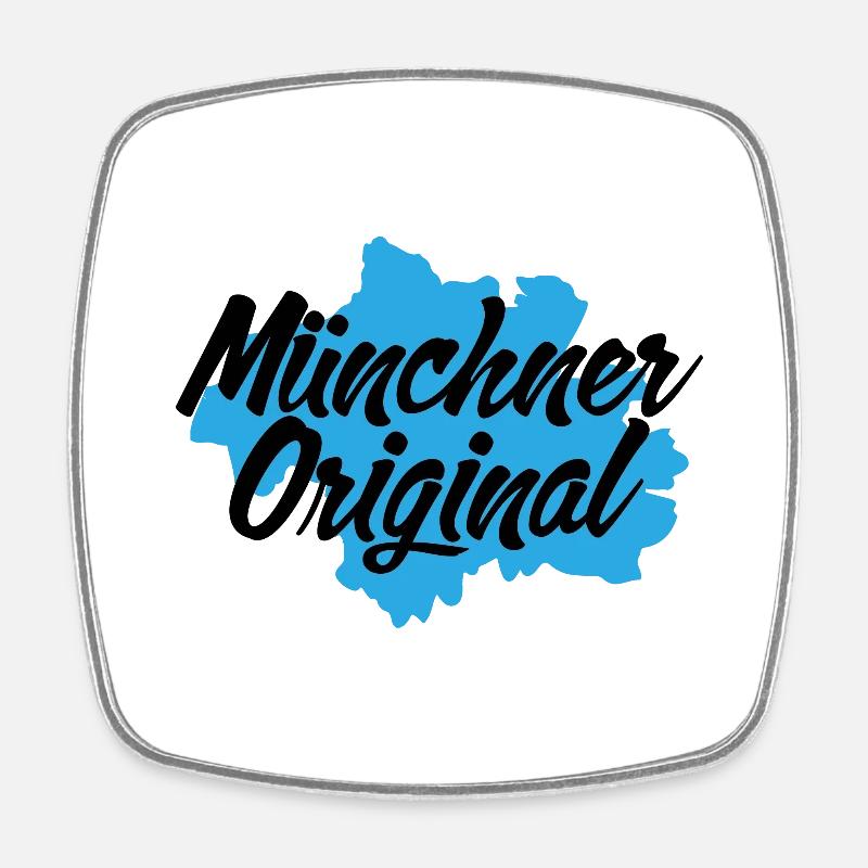 Munich Original - Magnet carré - blanc