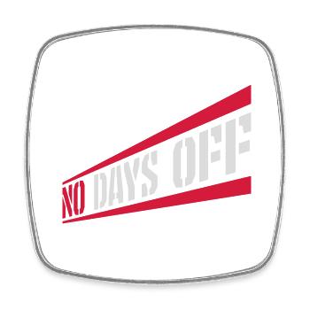 pas de jours de congé devis - Magnet carré - blanc - Devant