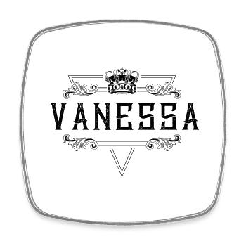 Vanessa Name - Square fridge magnet - white - Front