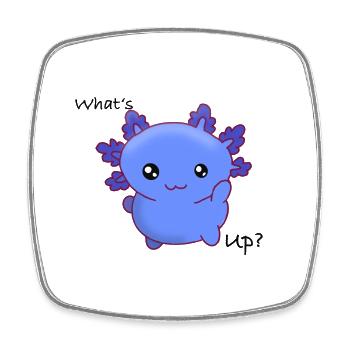 Fat axo - Square fridge magnet - white - Front