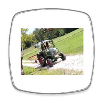 Bulldog IMG 20210722 145905 - Square fridge magnet - white - Front