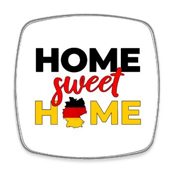 Deutschland Home Heimat Deutscher Germany - Viereckiger Kühlschrankmagnet - Weiß - Vorne