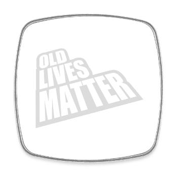 old lives matter quote - Square fridge magnet - white - Front