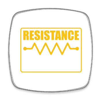 Resistance is futile Operator Amateur Radio - Square fridge magnet - white - Front