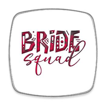 Bride bride wedding stag party bridesmaid party stag party - Square fridge magnet - white - Front