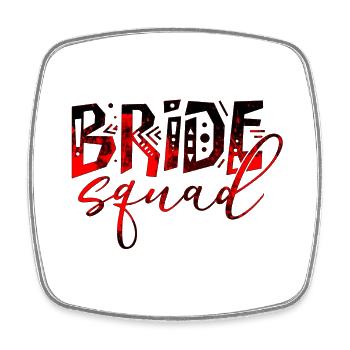 Bride bride wedding stag party bridesmaid party stag party - Square fridge magnet - white - Front