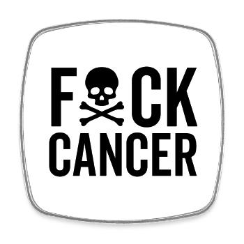 Cancer - Square fridge magnet - white - Front