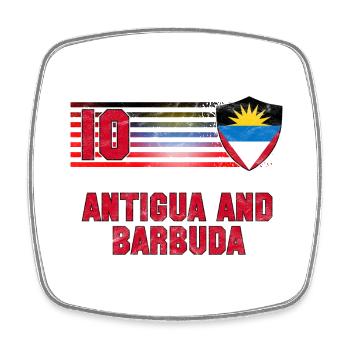 Antigua and Barbuda Football Team - Square fridge magnet - white - Front