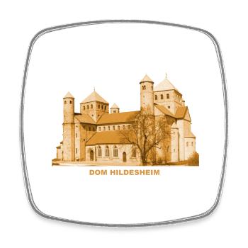 Cathédrale de Hildesheim de l’Assomption de la Vierge Marie Basse-Saxe - Magnet carré - blanc - Devant