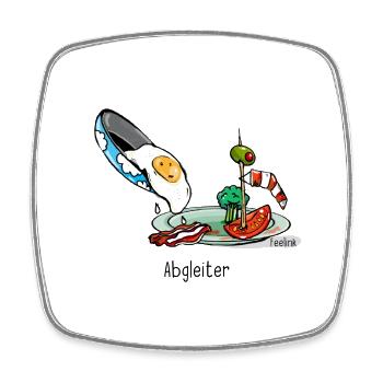 Paragliding Gleitschirm Pilot Vogel Ei - Viereckiger Kühlschrankmagnet - Weiß - Vorne