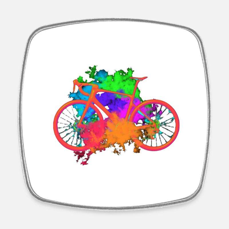 Multicolor - Magnet carré - blanc