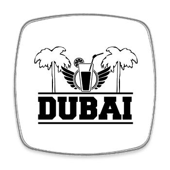 dubai - Viereckiger Kühlschrankmagnet - Weiß - Vorne