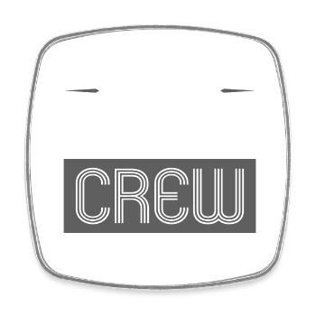 Bowling Crew - Viereckiger Kühlschrankmagnet - Weiß - Vorne