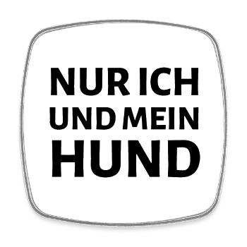 Dog Hund - Viereckiger Kühlschrankmagnet - Weiß - Vorne
