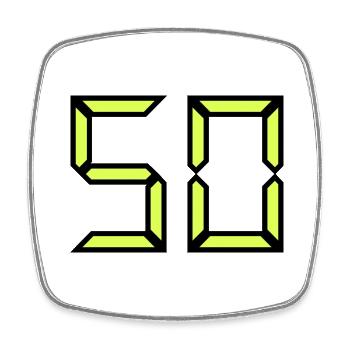50. 50 YEARS. 50th ANNIVERSARY. BIRTHDAY 50 YEARS. - Square fridge magnet - white - Front