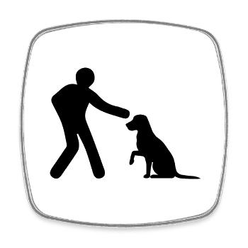 Dancing Dance Music - Viereckiger Kühlschrankmagnet - Weiß - Vorne
