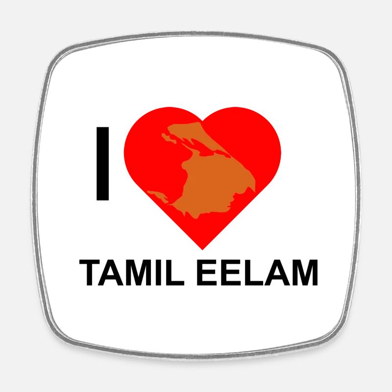 Tamil Eelam - Square fridge magnet - white
