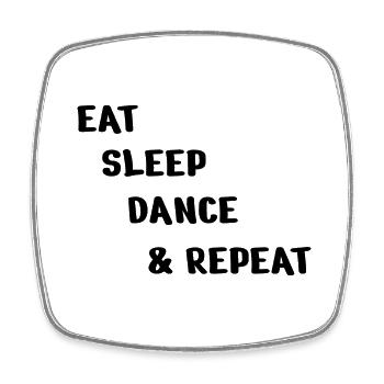 Dancing Dance Music - Square fridge magnet - white - Front