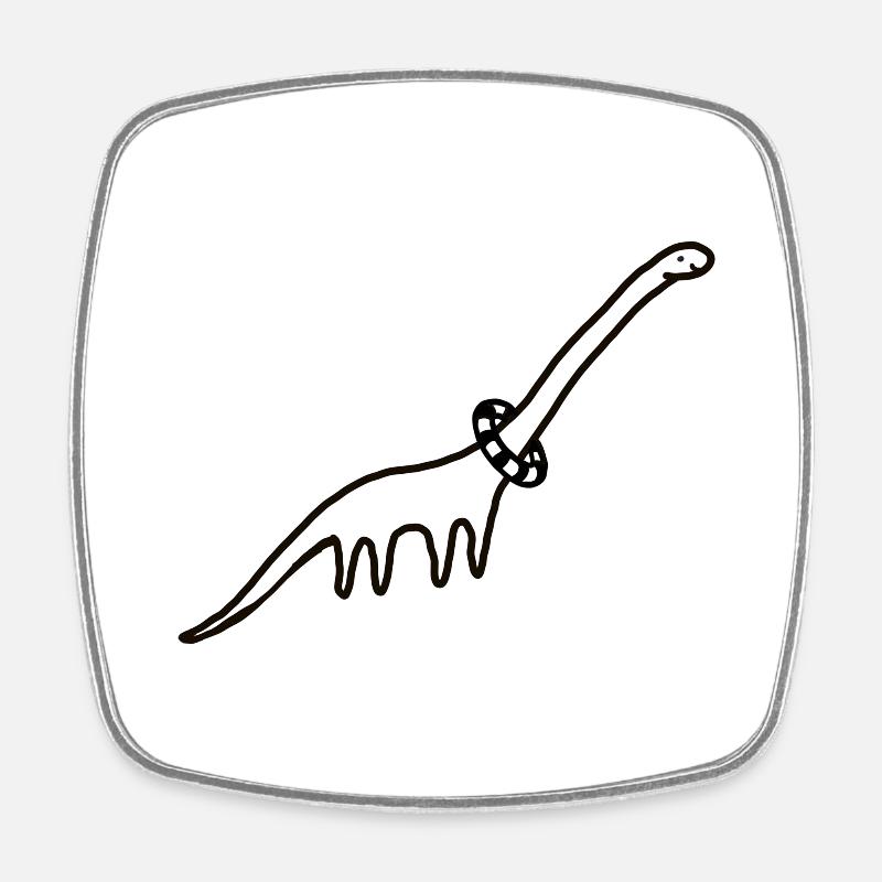 RoarSomeShirt - Magnet carré - blanc