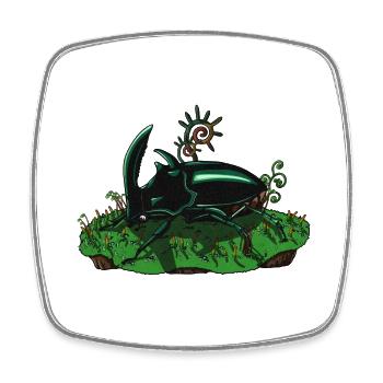 Karrastro - Square fridge magnet - white - Front