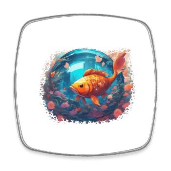 Sunfish Reflections - Square fridge magnet - white - Front