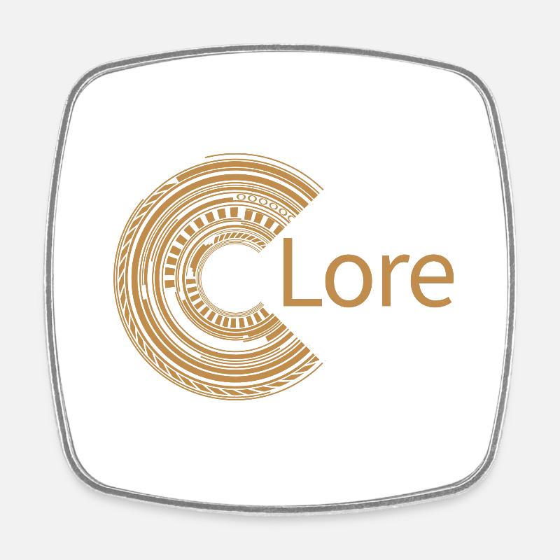 Für Lore - Viereckiger Kühlschrankmagnet - Weiß