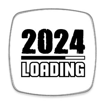 Chargement 2024 - Magnet carré - blanc - Devant