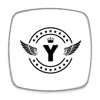 Coat of arms y - Square fridge magnet - white - Front