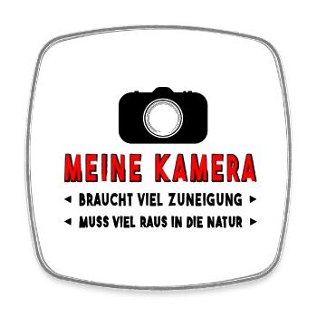 Kamera fotografieren - Viereckiger Kühlschrankmagnet - Weiß - Vorne