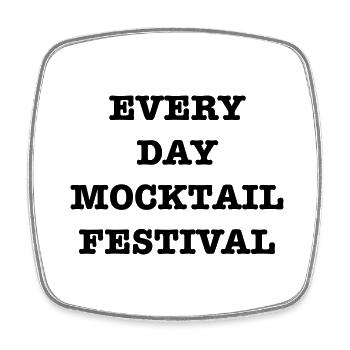 Every Day mocktail Festival - Square fridge magnet - white - Front