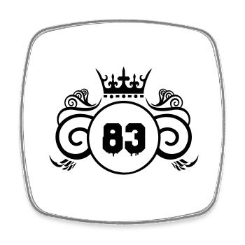 Coat of arms 83 - Square fridge magnet - white - Front