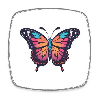 Butterfly - Square fridge magnet - white - Front