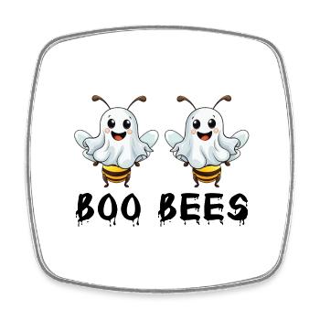 Boo Bees Halloween Kostüm Bienen Geister Lustig - Viereckiger Kühlschrankmagnet - Weiß - Vorne
